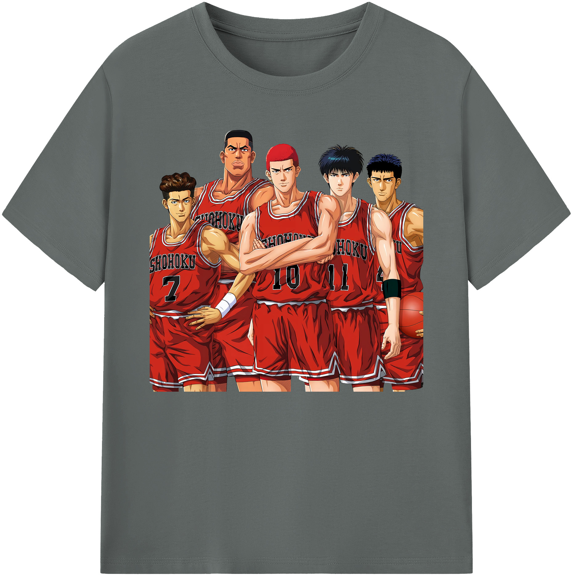 （画像用） SLAM DUNK／スラムダンク 綿100％ メンズ半袖Tシャツ｜肌触りやわらか＆通気性